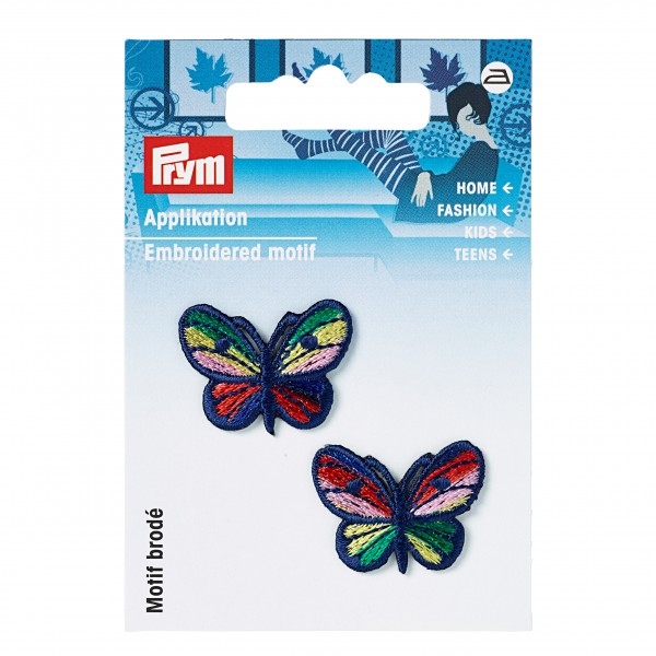 Prym Applikation "Schmetterlinge" Blau/Bunt