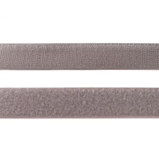 Klettband Uni 2,5 cm Grau