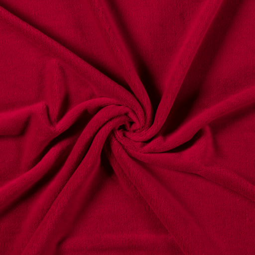 Kuschelfleece Uni Rot