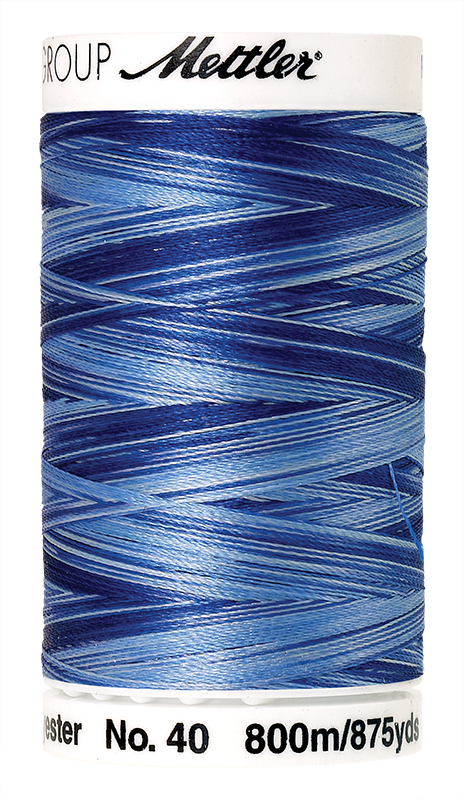 Amann Stickgarn Poly Sheen Multi 800 Meter Nautical Blues Farbe 9929