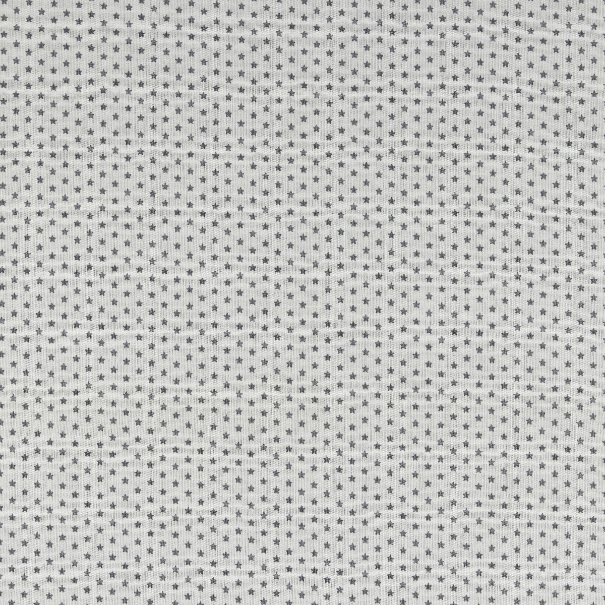 Baumwolle Mini Stars Weiß/Grau