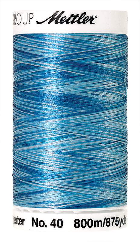Amann Stickgarn Poly Sheen Multi 800 Meter Aqua Waters Farbe 9930