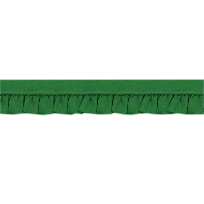 Paspelband mit Rüschen/Volantband Grün