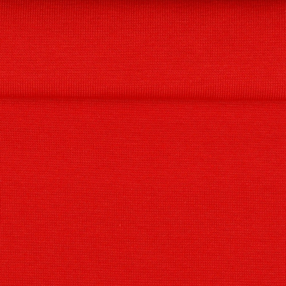 Bündchen Feinripp BIO Uni Rot
