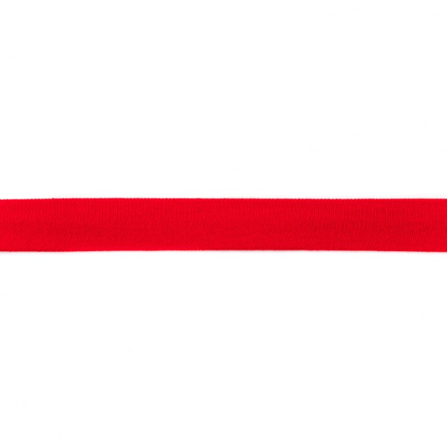 Jersey Schrägband Uni Rot 