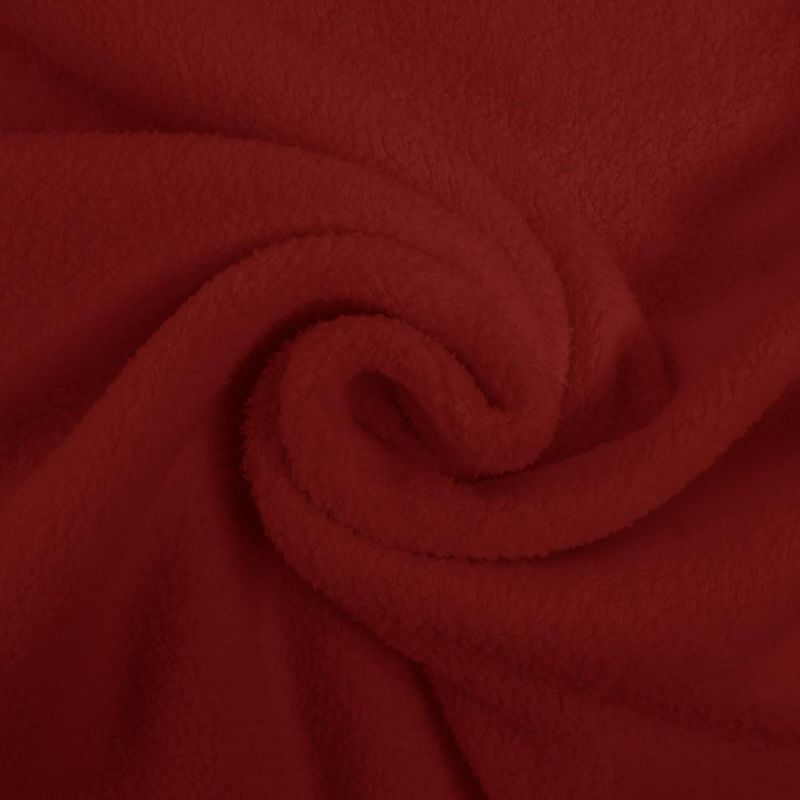 Baumwoll Fleece 100 % Baumwolle Uni Rot ADS