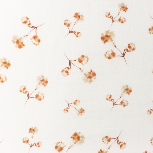 Musselin Zarte Pusteblumen auf Creme Digital BIO