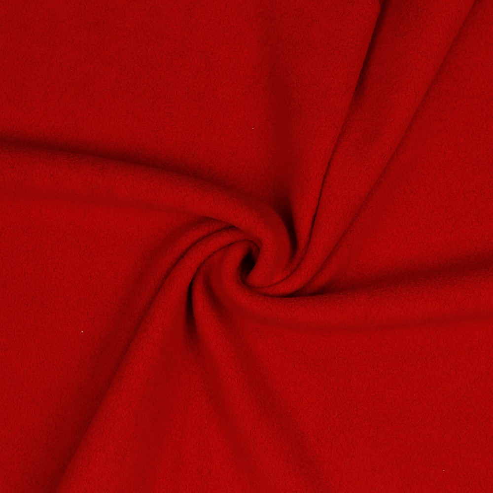 Baumwoll Fleece Uni Rot