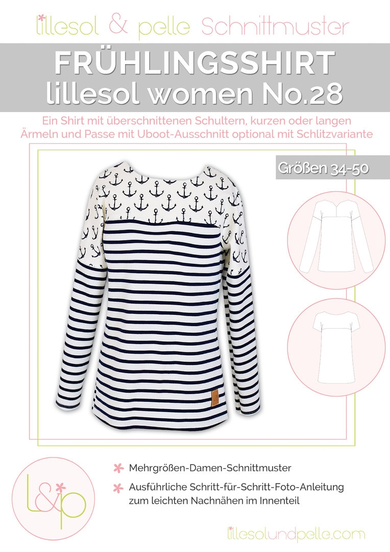 Lillesol & Pelle Papierschnittmuster Women Frühlingsshirt Gr. 34 - 50