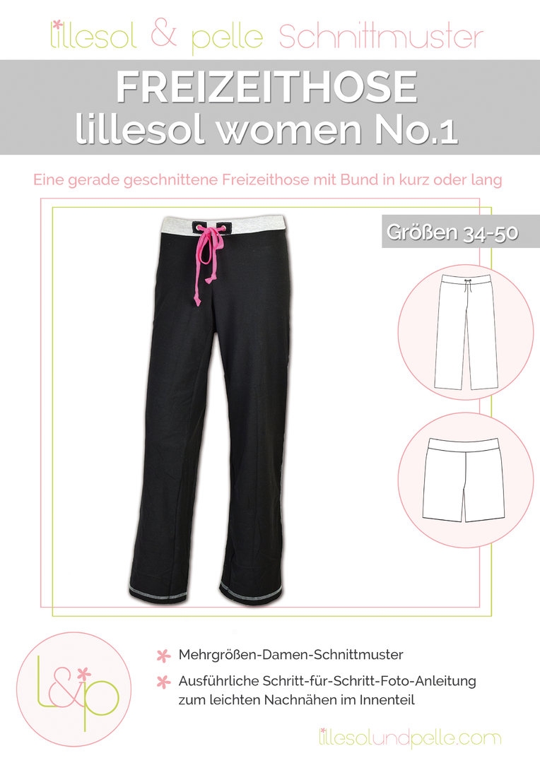 Lillesol & Pelle Papierschnittmuster Women Freizeithose Gr. 34 - 50