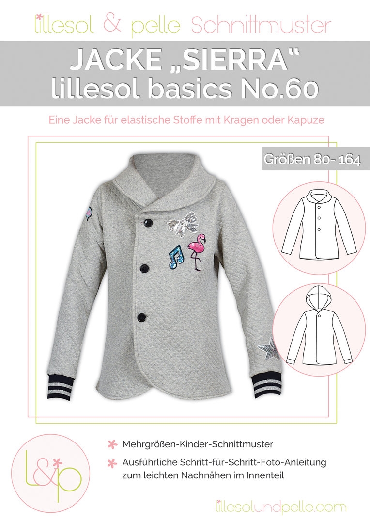 Lillesol & Pelle Papierschnittmuster Basic Jacke Sierra Gr. 80 - 164