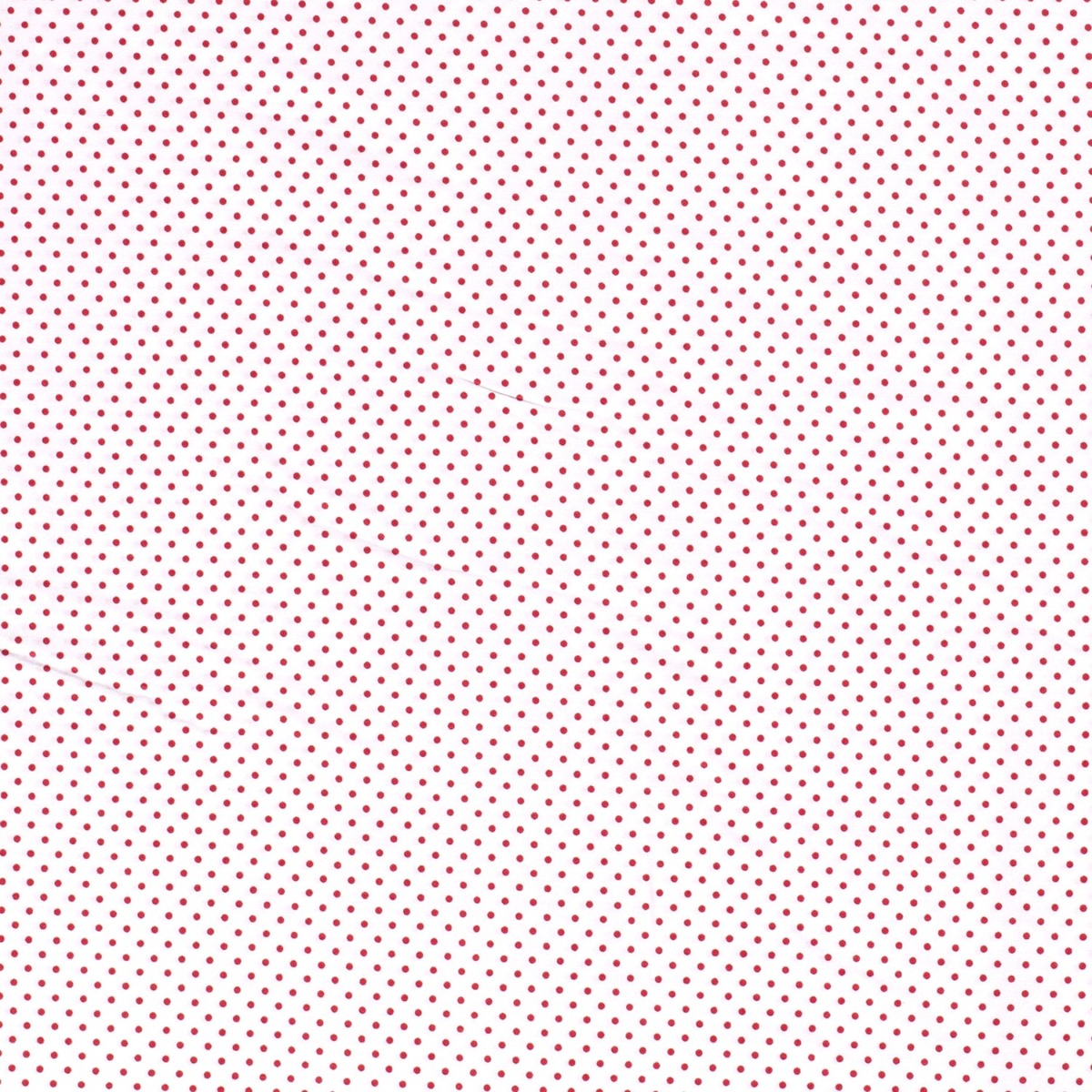 Baumwolle Mini Punkte Standard Weiß/Rot