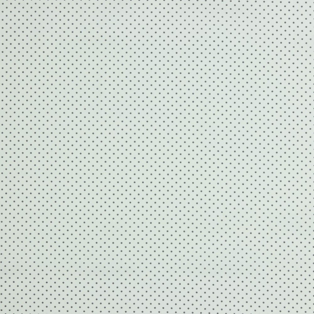 Baumwolle Standard Serie Punkte Mini Weiß/Grau