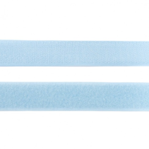 Klettband Uni 2,5 cm Hellblau