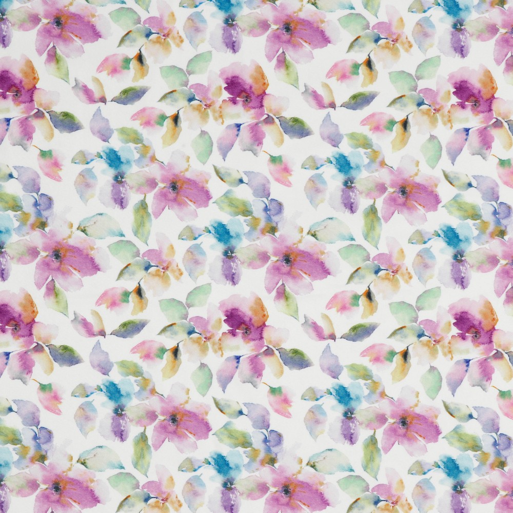 Softshell Watercolour Flowers auf Creme Digital