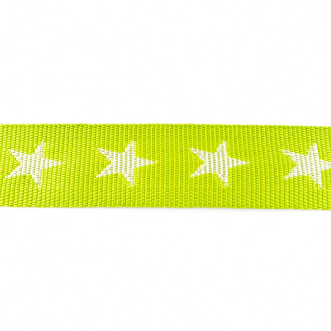 Gurtband Sterne 4 cm Lime