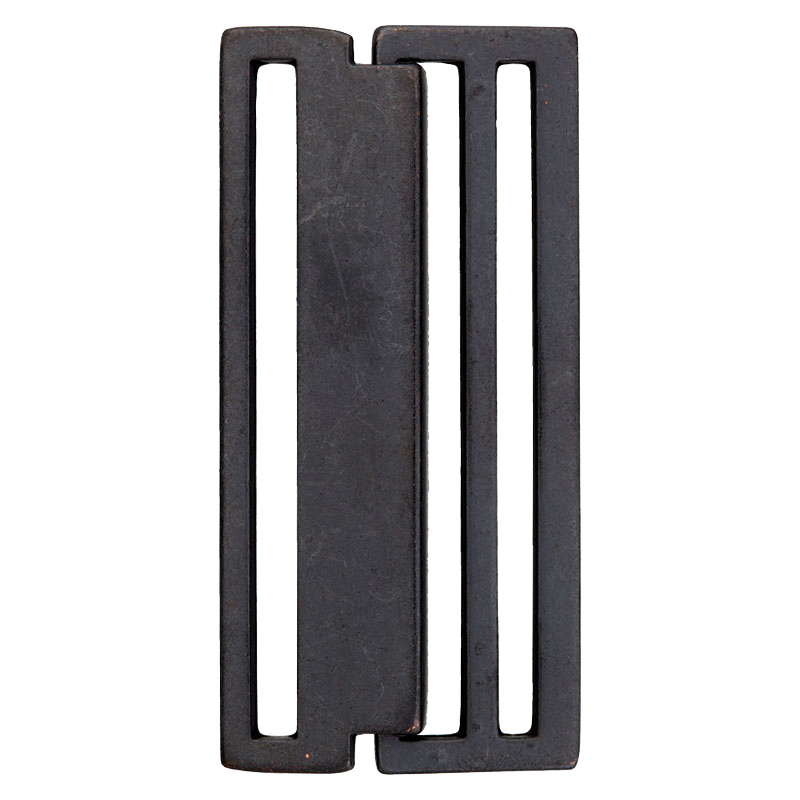 Union Knopf by Prym Metallschließe zum Einhaken 60 mm Schwarzkupfer