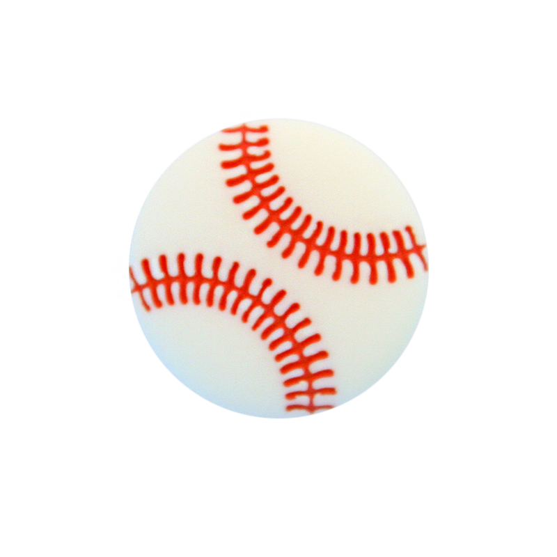 Union Knopf by Prym Kinderknopf mit Öse 18 mm Baseball Weiß
