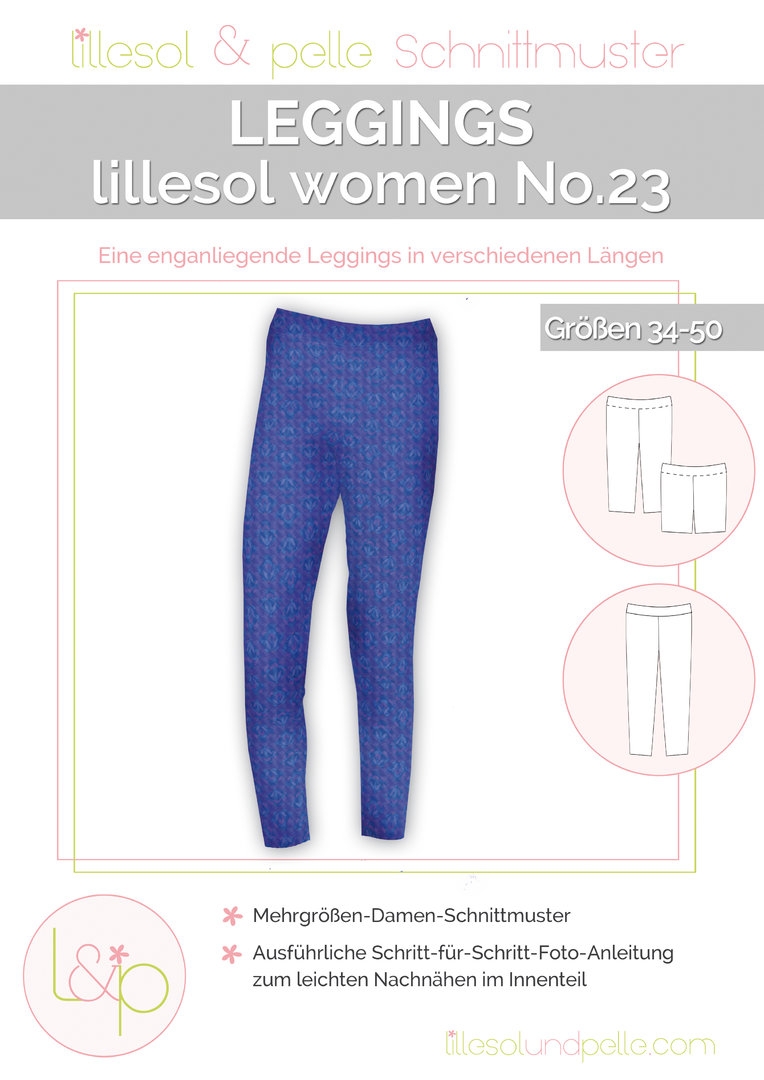 Lillesol & Pelle Papierschnittmuster Women Leggings Gr. 34 - 50