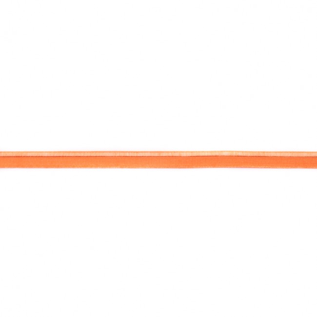 elastisches Glanz-Paspelband Uni Orange