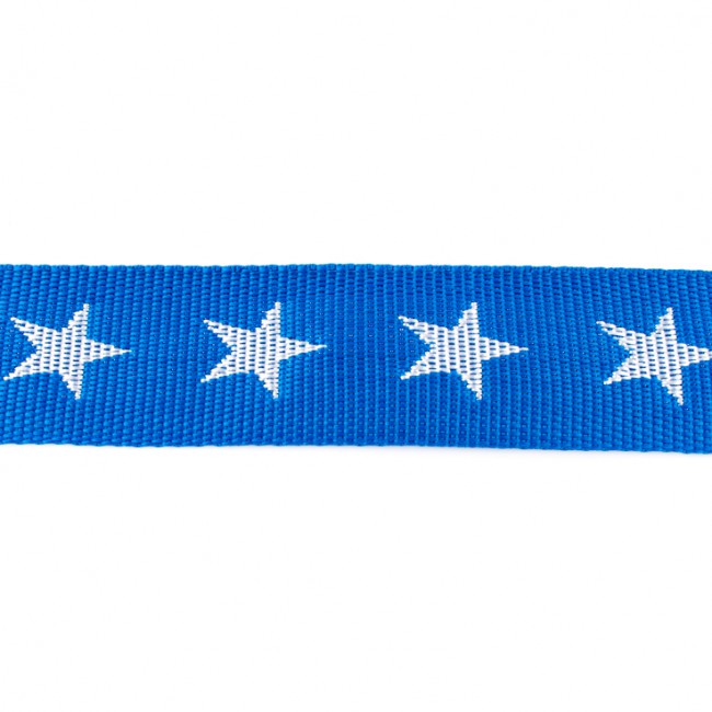 Gurtband Sterne 4 cm Royalblau