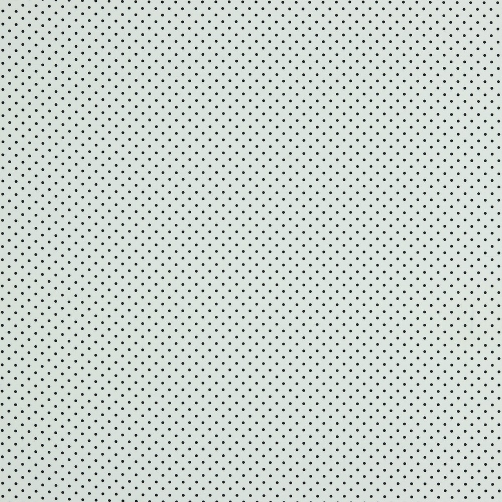 Baumwolle Standard Serie Punkte Mini Weiß/Schwarz