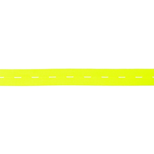 Knopflochgummi Colour Line 20 mm Neon Gelb