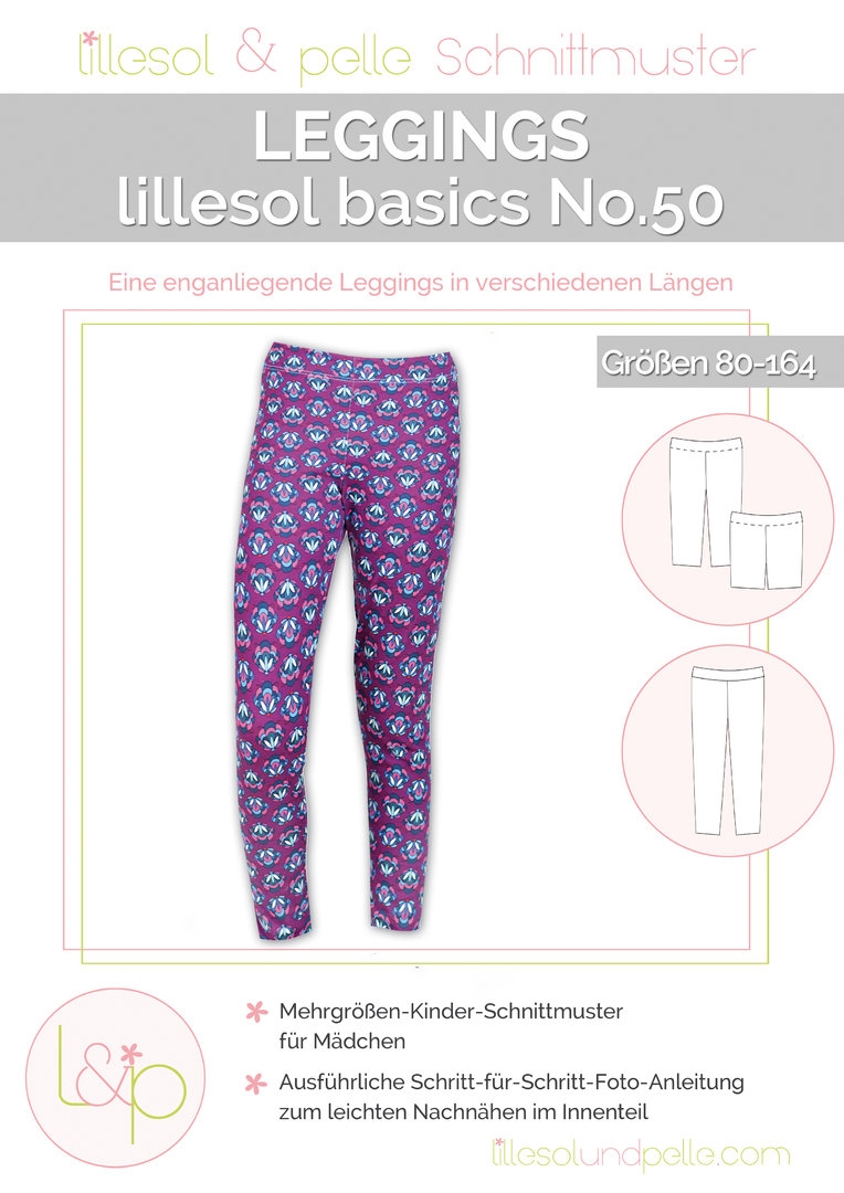 Lillesol & Pelle Papierschnittmuster Basic Legging Gr. 80 - 164